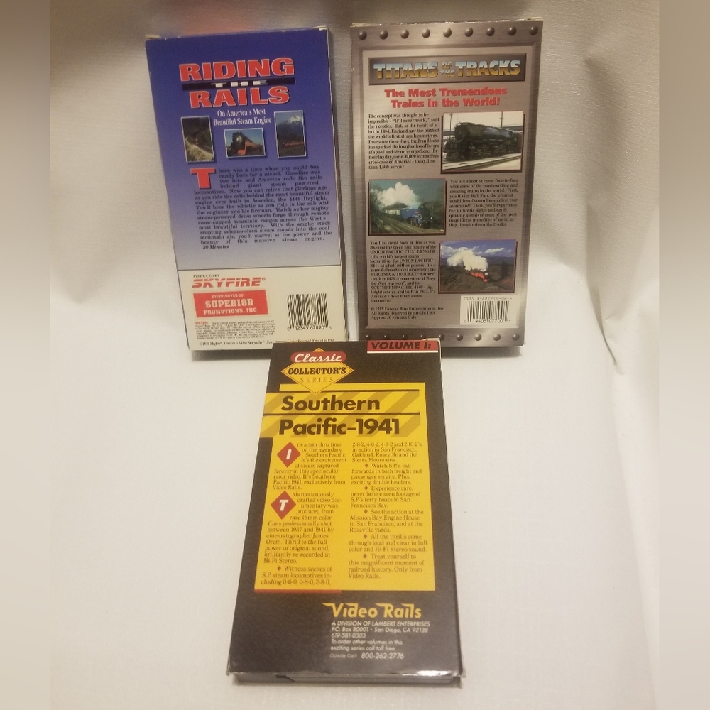 4 vtg trains out west VHS tapes - Picture 2 of 11